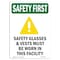 Signmission OSHA Sign, Glasses And Vests W/ Symbol, 14in X 10in Decal, 10" W, 14" H, Portrait OS-SF-D-1014-V-11286 - alternate 1